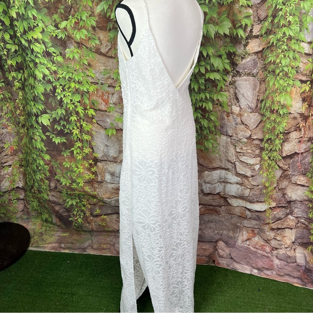 NIKKI REED FOR REVOLVE Ivory Indie Bride Cottagecore Lace Slip Dress, S - Picture 9 of 13